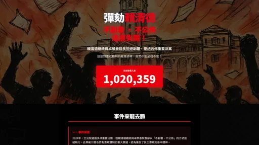 网路连署「弹劾赖清德」飙破百万人　这点却被大家酸爆了