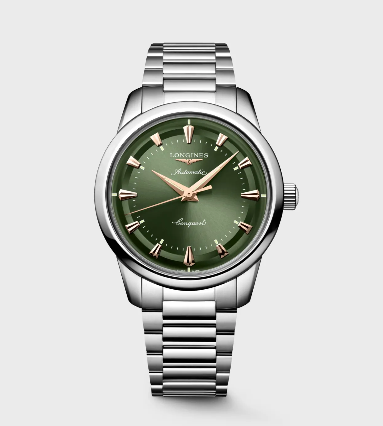 浪琴CONQUEST HERITAGE征服者復刻系列腕錶（40mm），10萬2100元。品牌提供