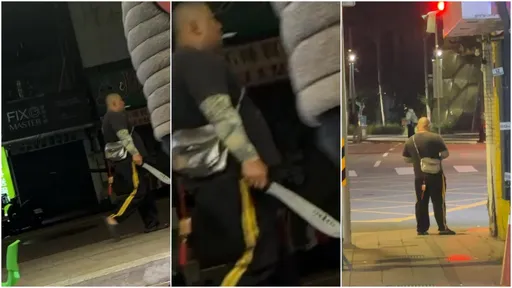 效仿张文？士林夜市「恐怖男持开山刀」徘徊　目击者视角曝光