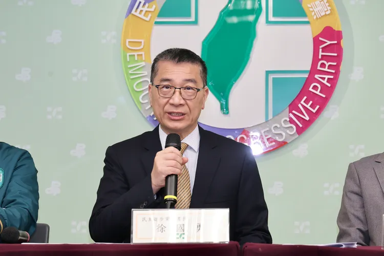 民进党秘书长徐国勇。庄宗达摄