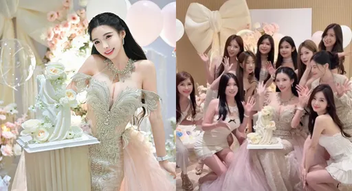 爆乳DJ女神生日趴　10辣妹包围这样玩！网笑：皇后选妃