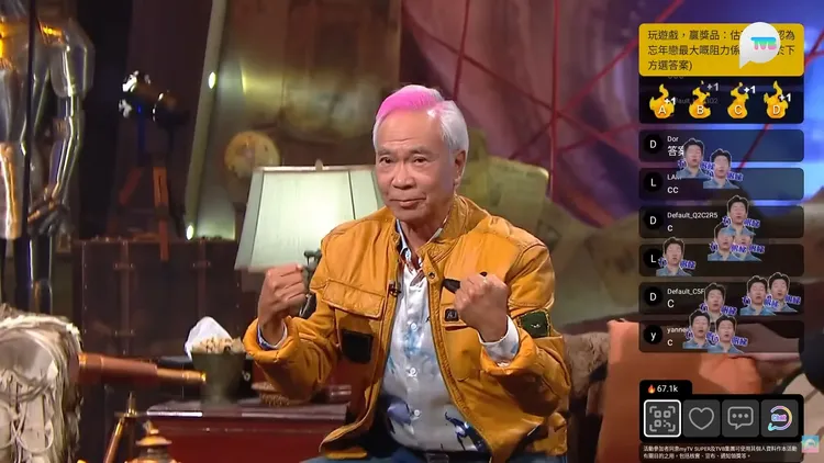 李龍基當場深蹲證明是一尾活龍。翻攝TVB Plus YT