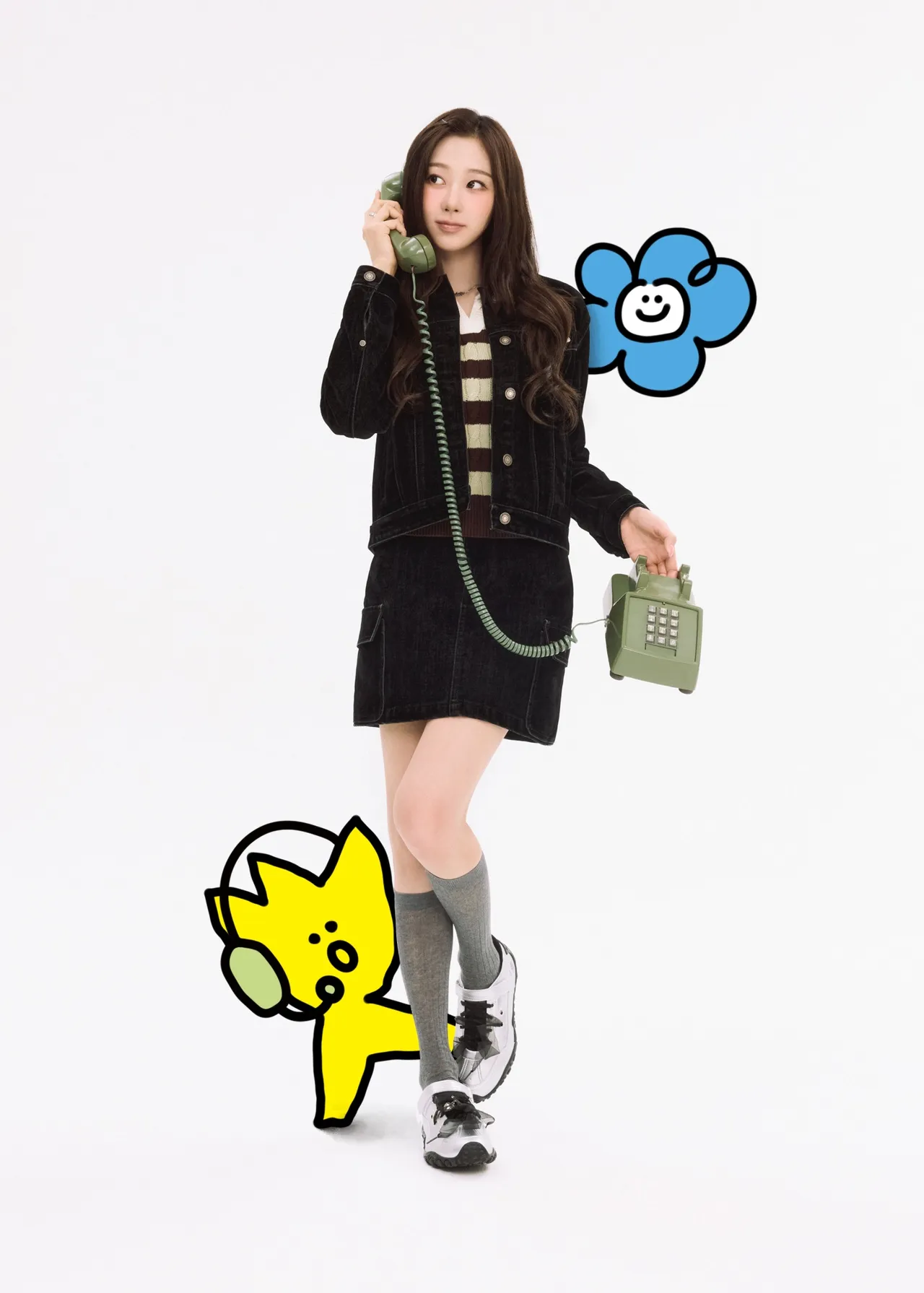 Giselle拍攝Wacky WiLLY形象照。品牌提供、翻攝wackywilly_kr IG