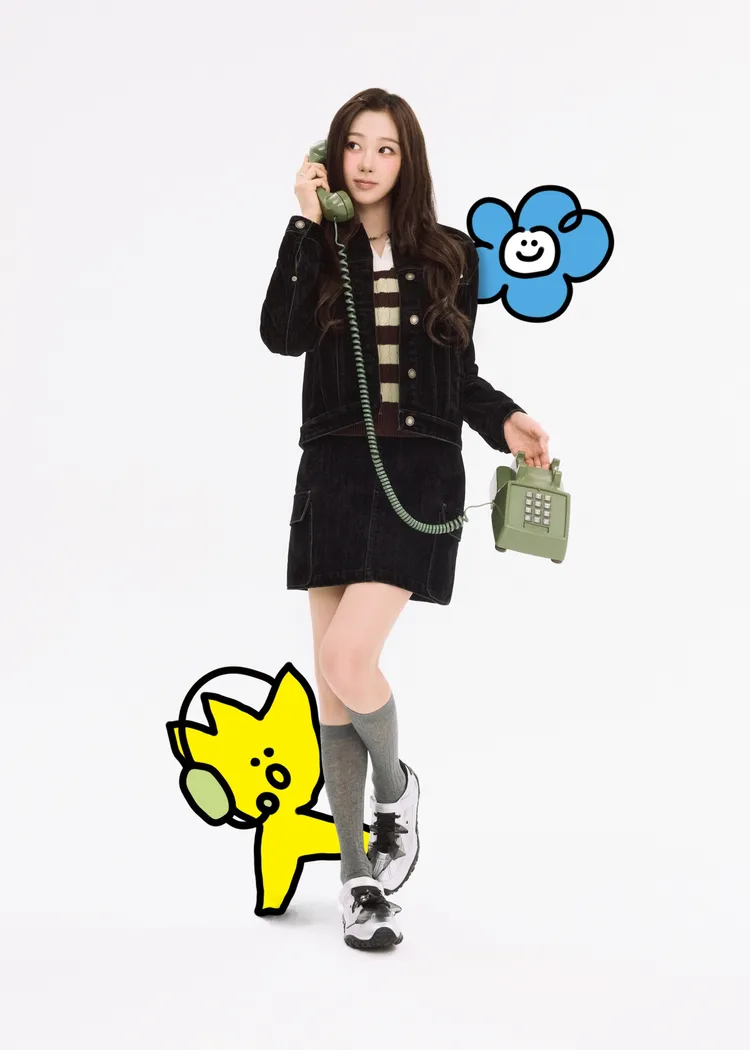 Giselle拍攝Wacky WiLLY形象照。品牌提供、翻攝wackywilly_kr IG