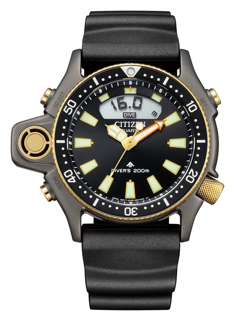 CITIZEN Aqualand 40週年復刻限定款腕錶JP2008-06E，2萬2800元。品牌提供