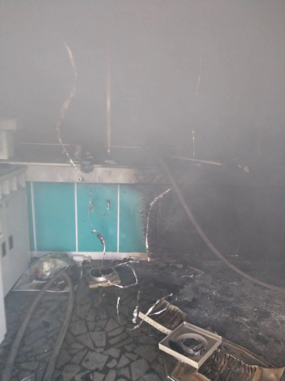 邮局内部被烧毁。资料照片