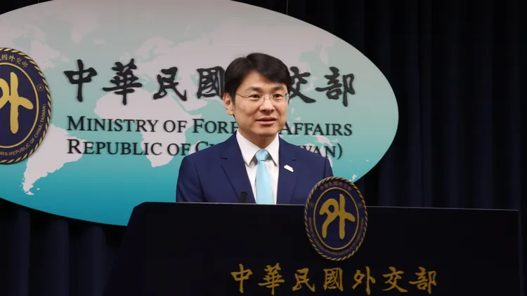 外交部发言人萧光伟。记者叶家玮摄