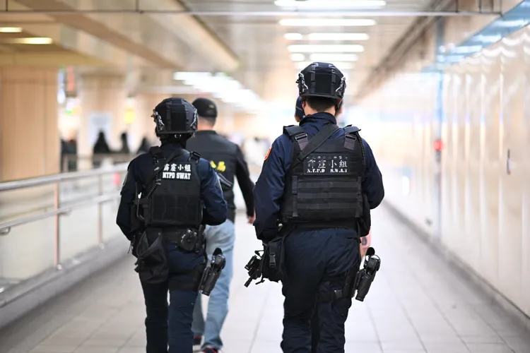 警政署針對跨年晚會，各警察機關成立聯合應變指揮所。翻攝畫面