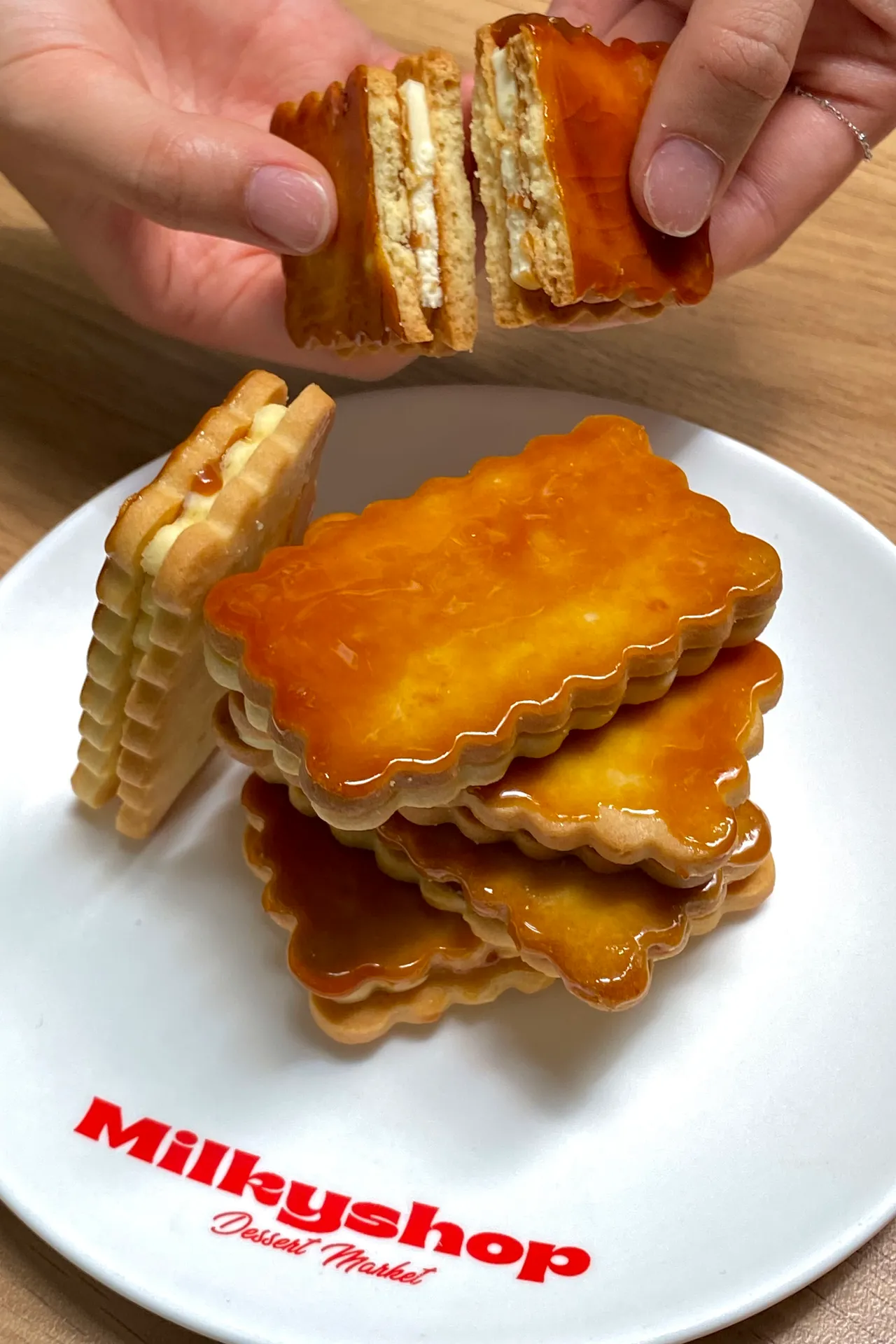 MilkyShop焦糖奶油夹心饼780元。业者提供