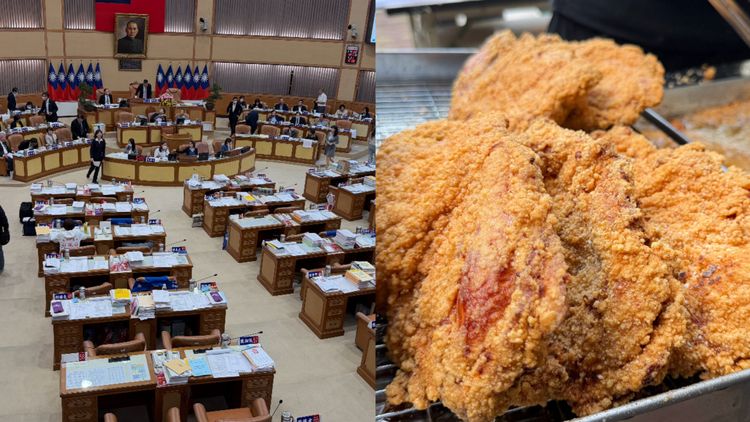 一片不夠就兩片!新北議會藍綠審預算爭面紅耳赤 為「比臉大雞排」意見一致了