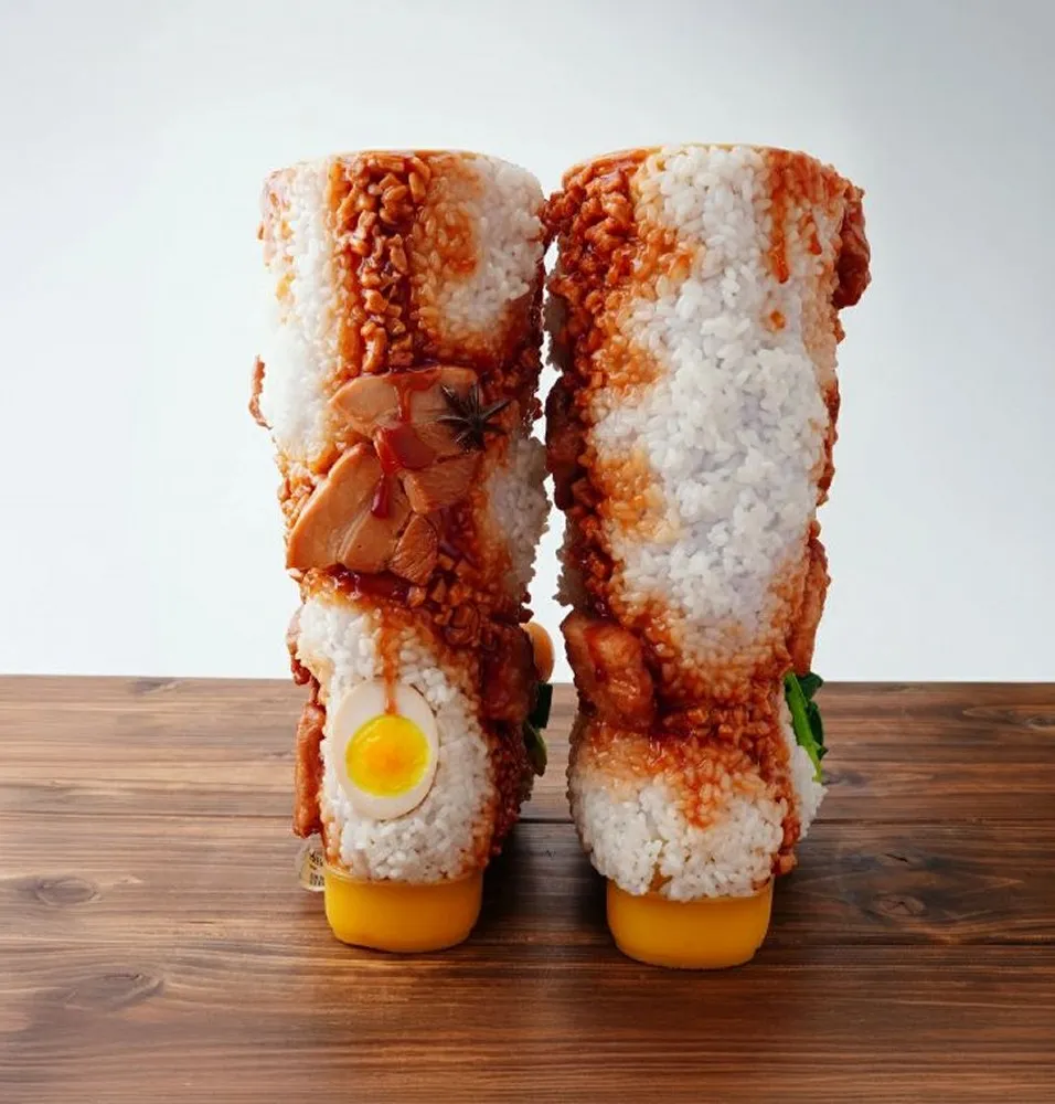 滷肉飯靴真的能穿。翻攝自樂天購物