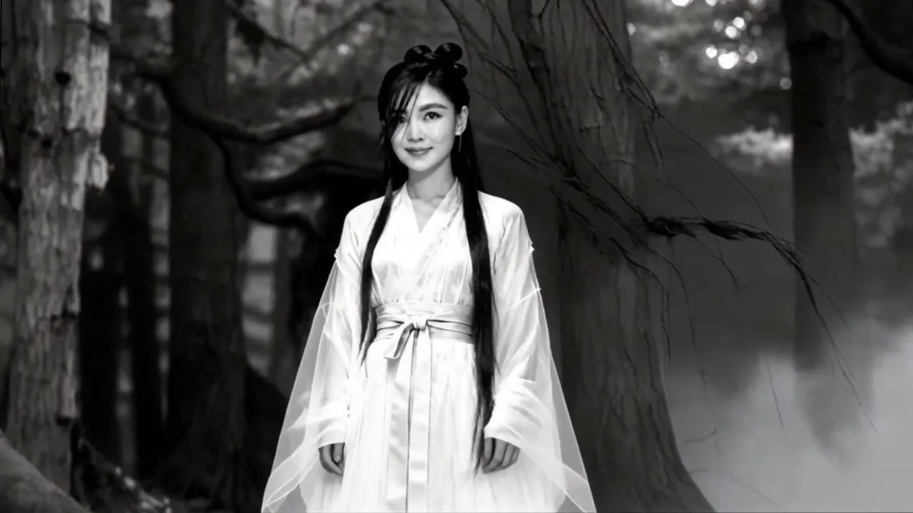 谈诗玲AI变身小龙女。豪记唱片提供