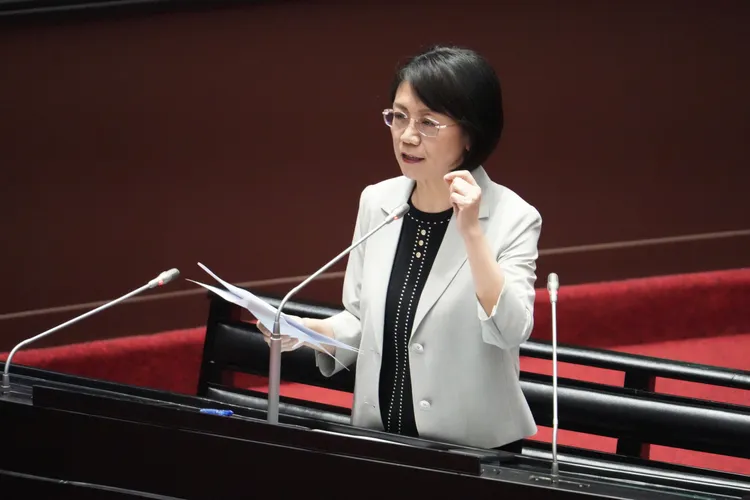 国民党立委翁晓玲。彭欣伟摄