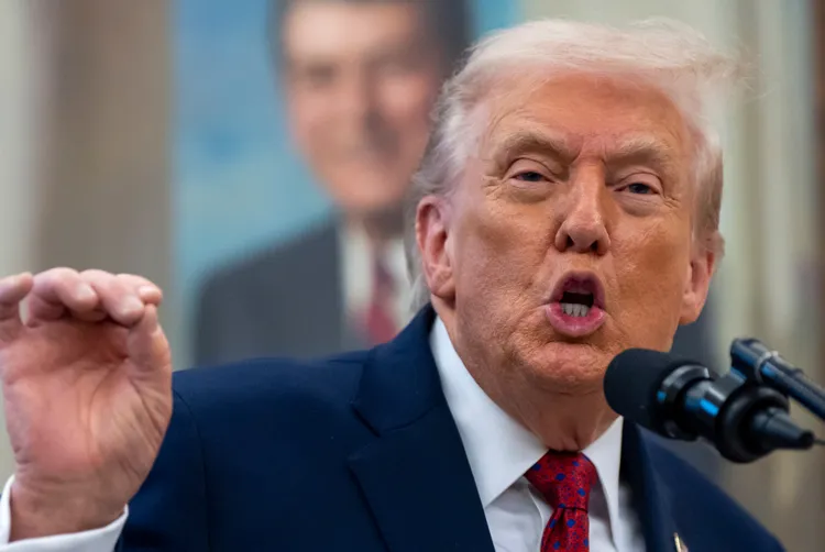 美國總統川普。美聯社