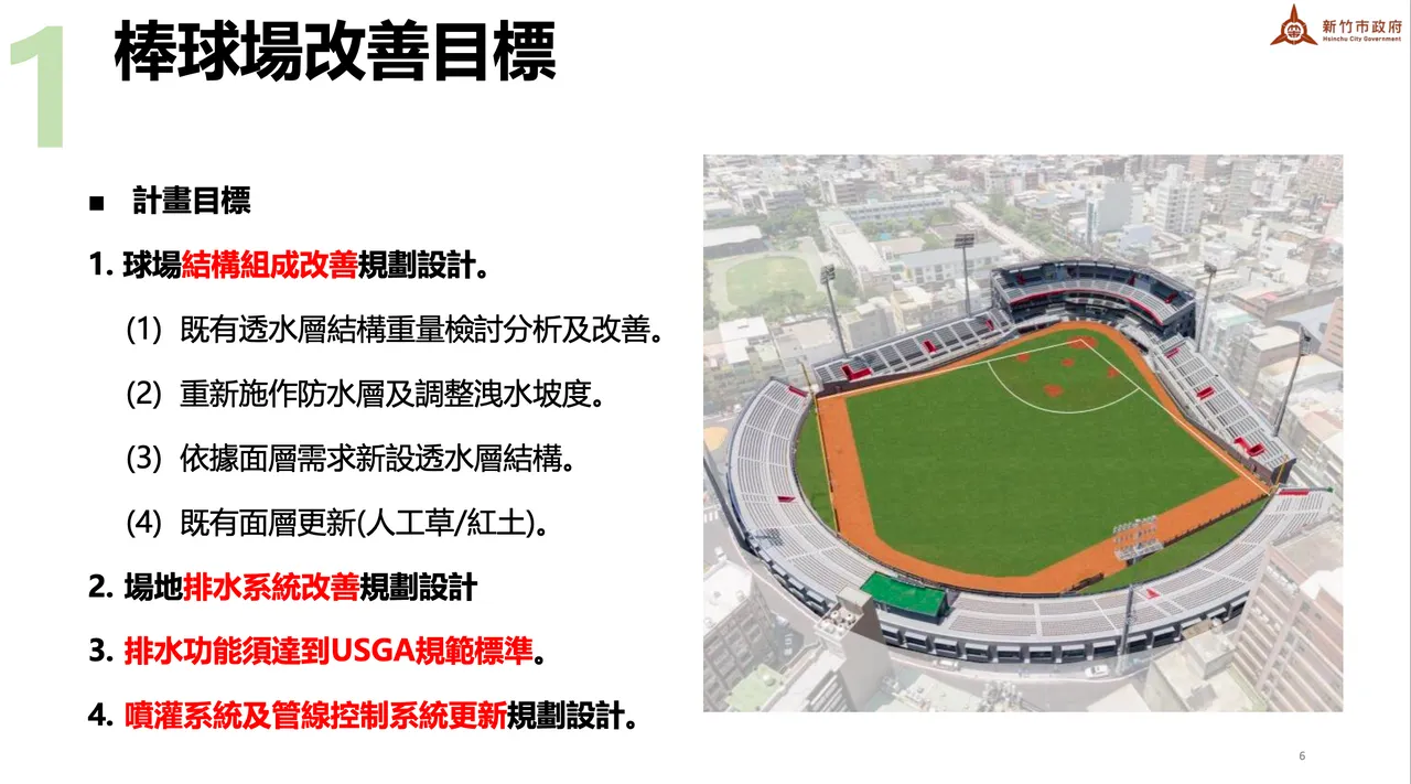 新竹棒球场弊案，高虹安团队提4改善目标。新竹市政府提供