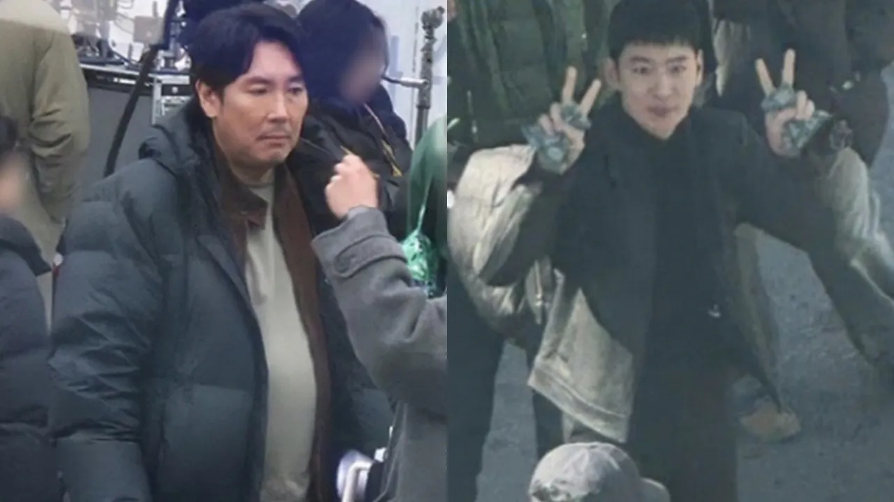 《Signal 信號2》今年已開拍，網友曾曝光趙震雄（左圖）、李帝勳的場邊照。翻攝論壇