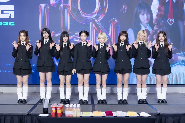 UNIS對記者會上的美食充滿好奇。COME ON JKSSP提供