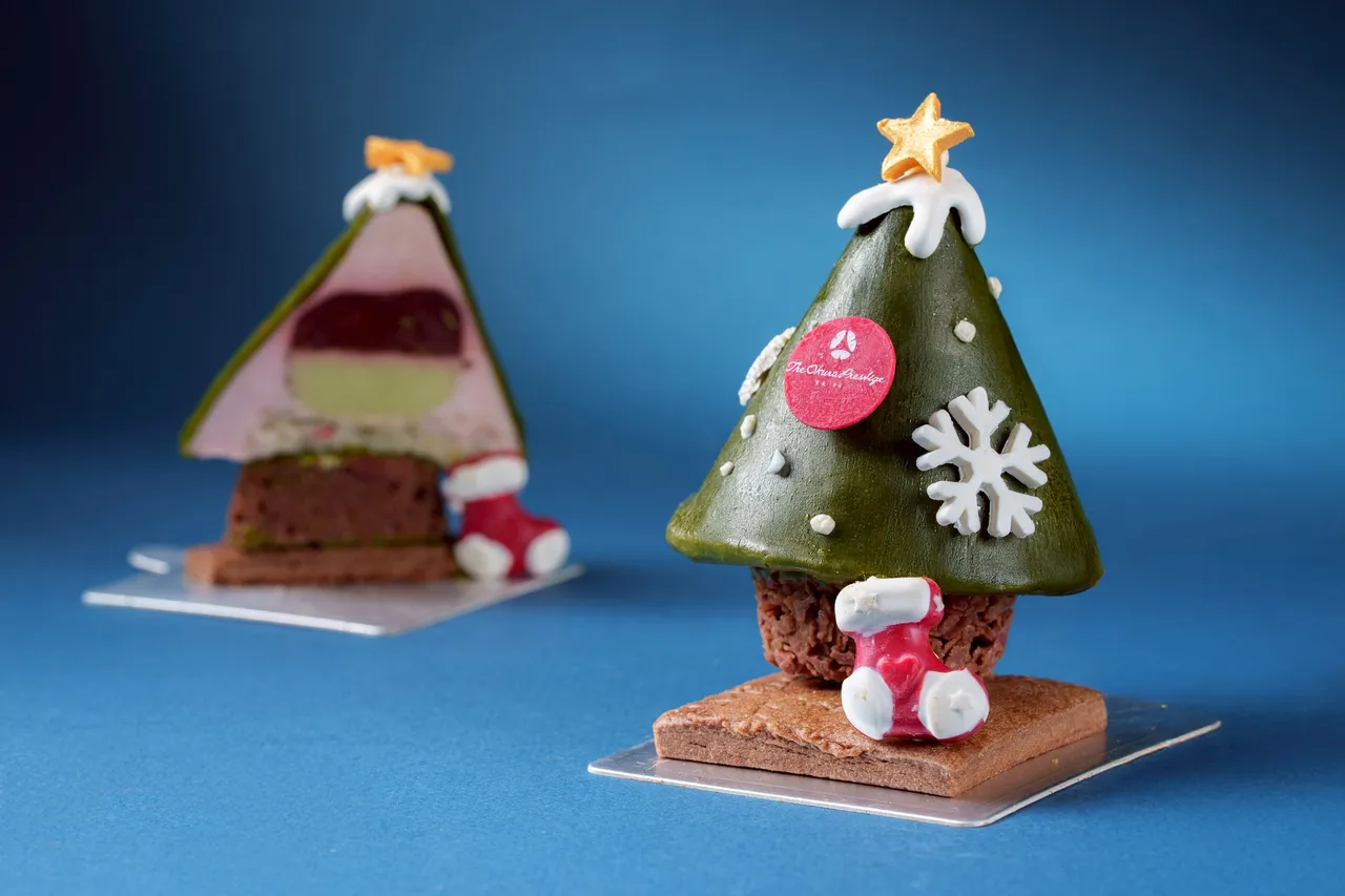 雪映圣诞树华丽登场。业者提供