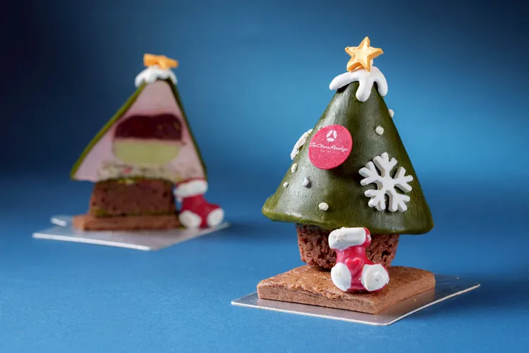 雪映聖誕樹華麗登場。業者提供