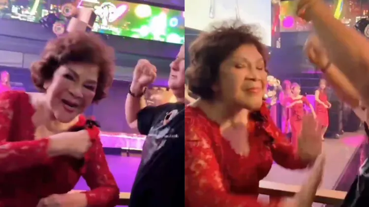 周遊與友人宣昶有忘情熱舞。李朝永提供