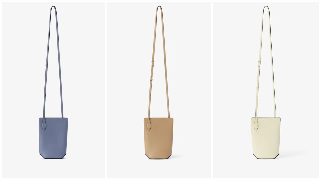 Valextra全新Vivi Phone Bag。品牌提供