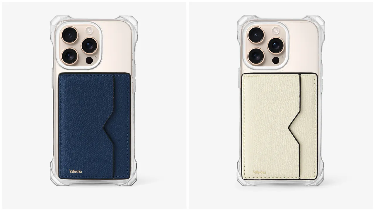 Valextra Magnetic card Case。品牌提供