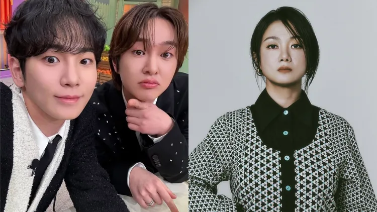 SHINee成员KEY（左图左）、队长温流卷入朴娜𠡠（右图）的「打针阿姨」争议。翻摄naver