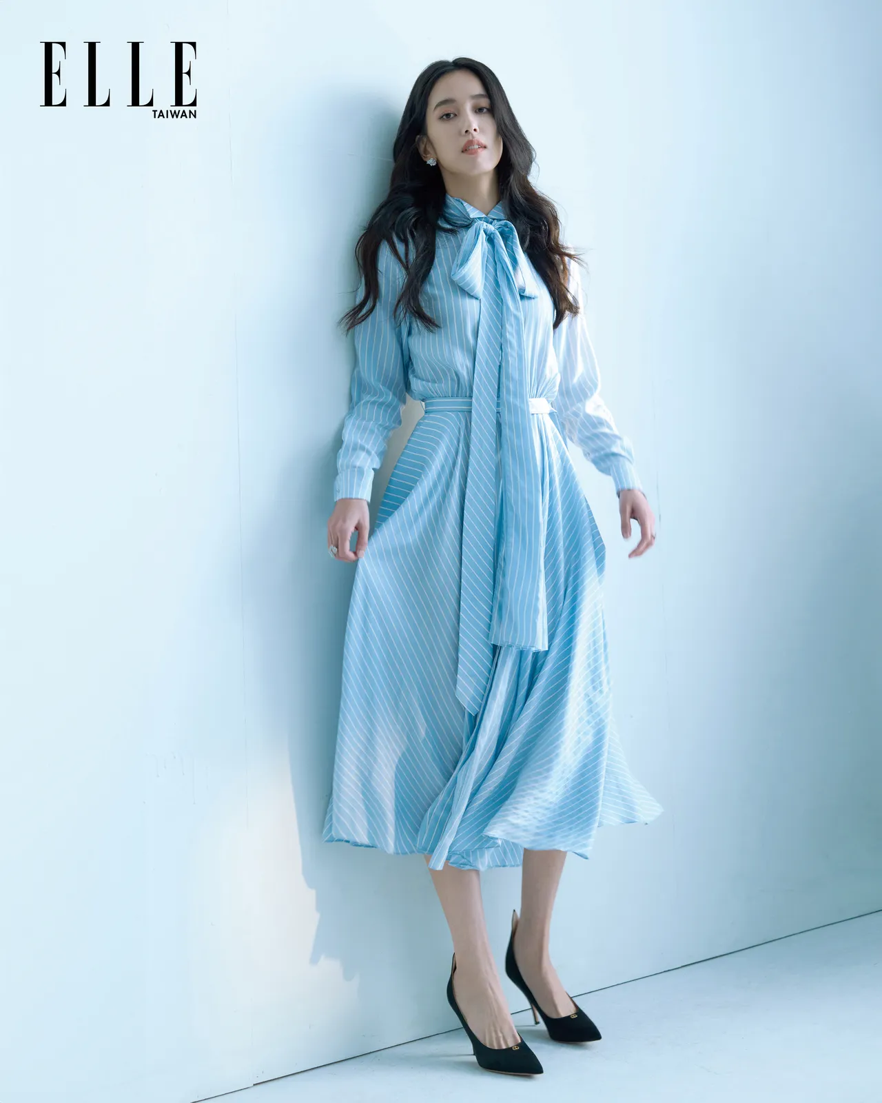 陈庭妮拍摄《ELLE》封面。《ELLE》国际中文版提供