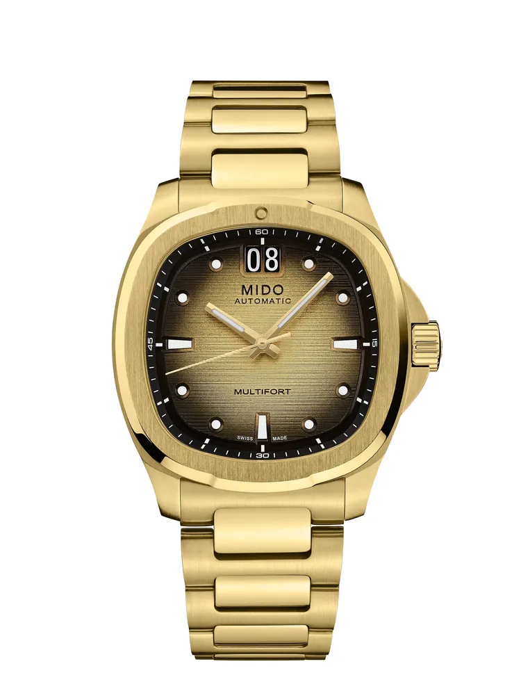 MIDO Multifort TV Big Date腕錶，4萬6300元。品牌提供