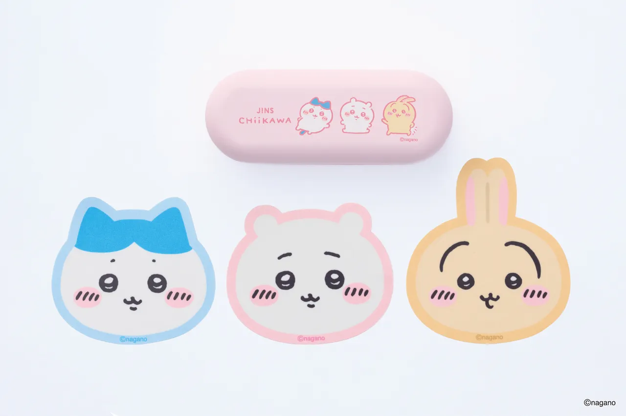 购买「JINS吉伊卡哇系列眼镜」，附有角色眼镜布和眼镜盒，让粉丝们收藏。