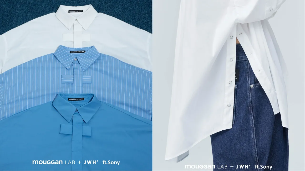 LAB+JWH钮扣衬衫，各2180元。品牌提供