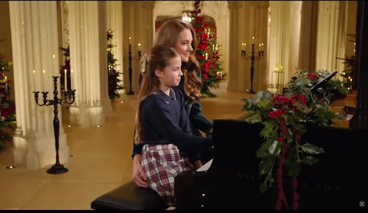 片段於上周在溫莎城堡內預錄。翻攝畫面