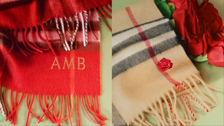 部分圍巾款式更提供「私人印記服務」。品牌提供