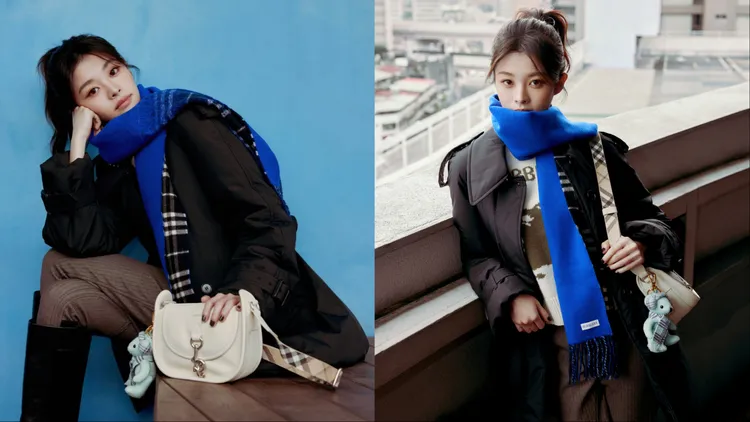 詹子萱則是以輕便大衣配上長褲打造俐落風格，並拎起林廷憶同款B Clip信差包。品牌提供