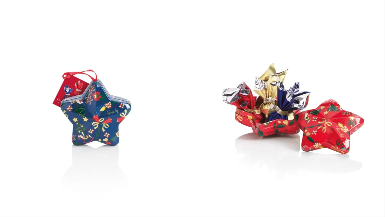 Venchi星星铁型精选巧克力，各520元。品牌提供