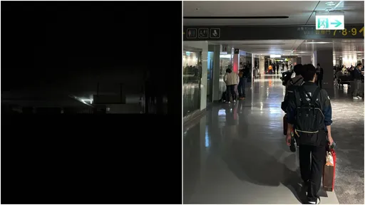 松山機場中午突停電　候機室一片黑數百旅客受影響