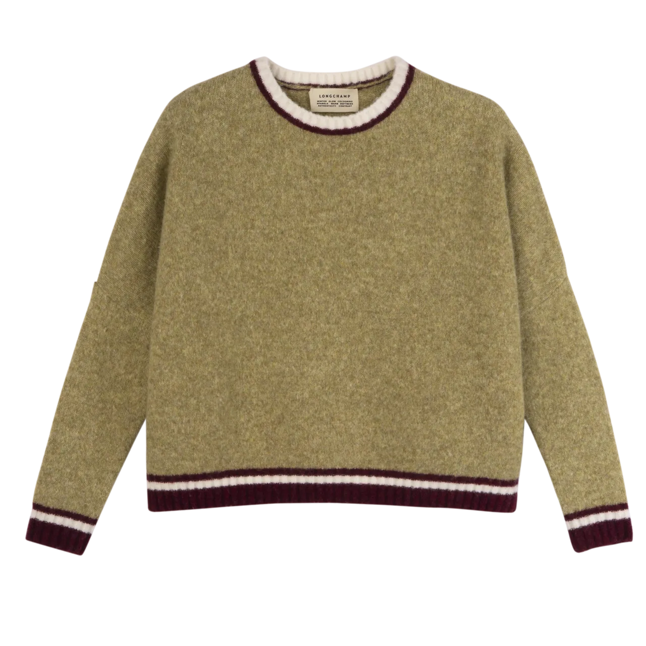 LONGCHAMP 2026春季系列开心果色毛衣，1万3100元。品牌提供