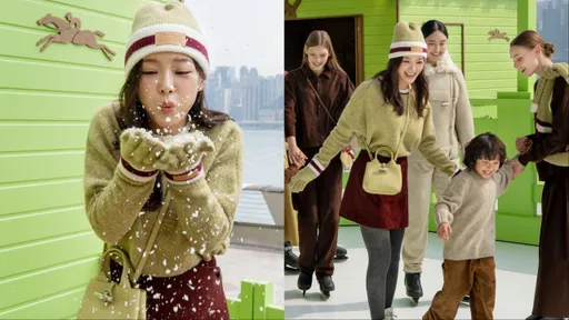 金世正化身「开心果女孩」来滑冰　示范Longchamp冬日最萌配色