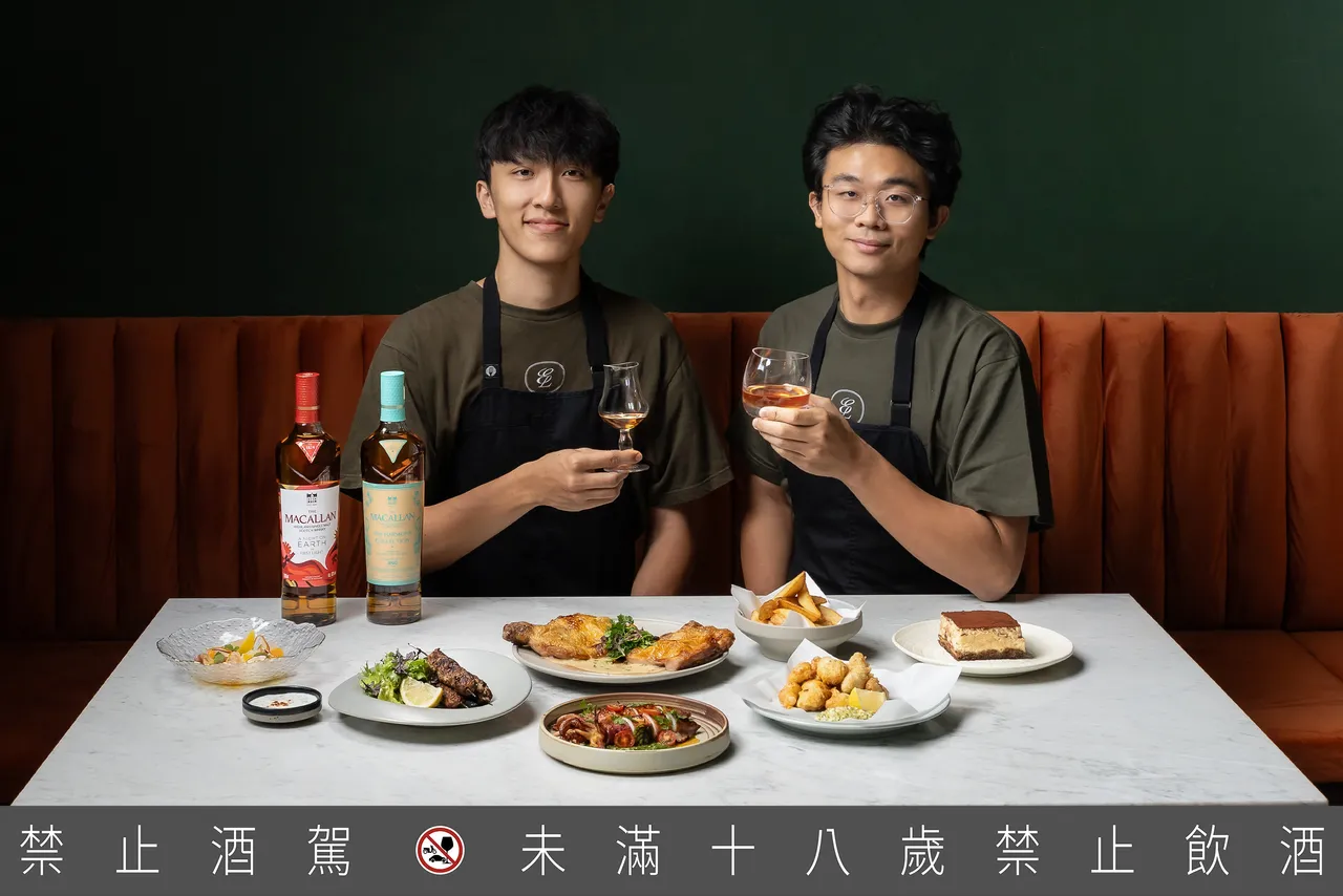 南法式的輕盈節奏在桌邊展開。炸小羊胸腺搭配雙雪莉桶12年，焦糖、木質與奶香交錯，呈現更貼近日常的混搭風景。業者提供