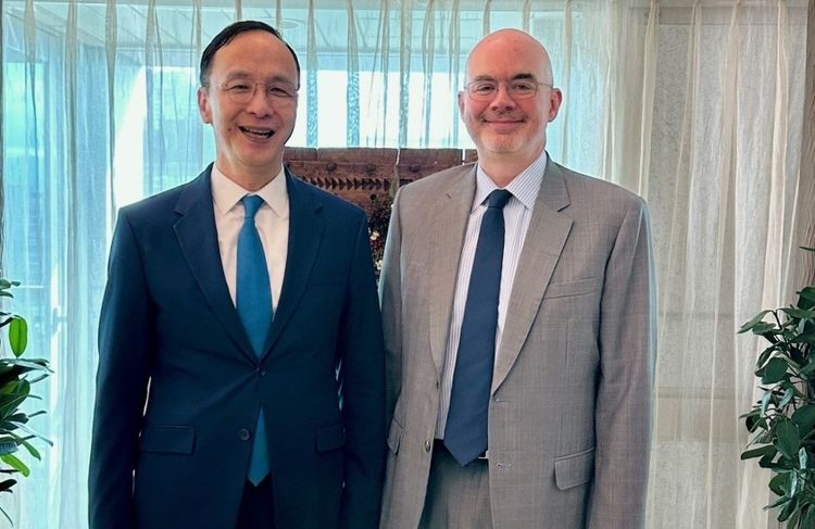 朱立倫與谷立言會晤　AIT：期待持續與台灣各政黨領袖合作