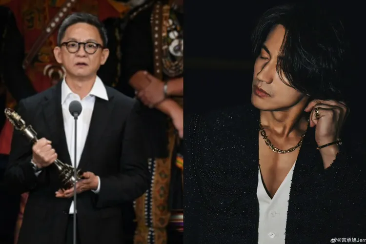 金獎導演曹瑞原等了言承旭10年。左資料照、右翻攝自言承旭微博