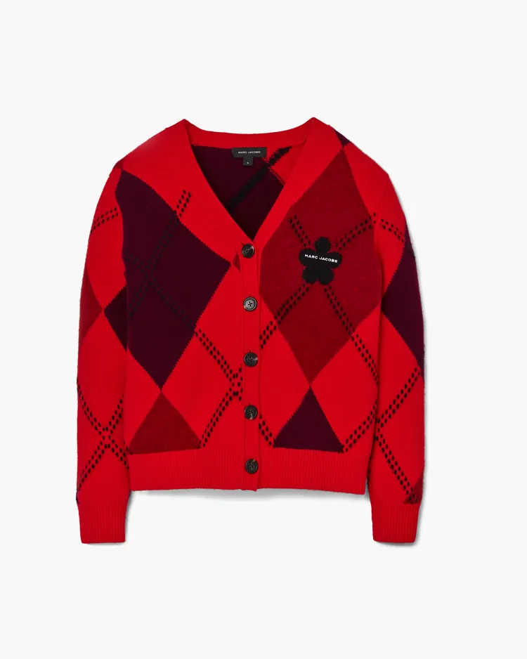 MARC JACOBS格紋開襟外套，1萬9000元。品牌提供