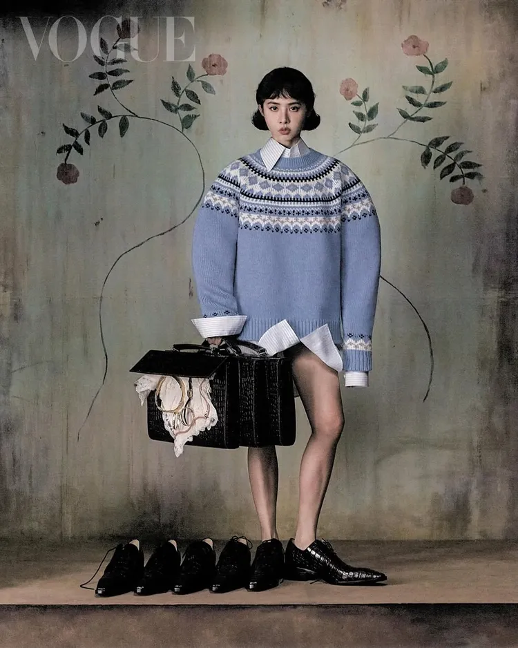 蔡依林拍攝《VOGUE》中文版12月號封面。翻攝蔡依林IG