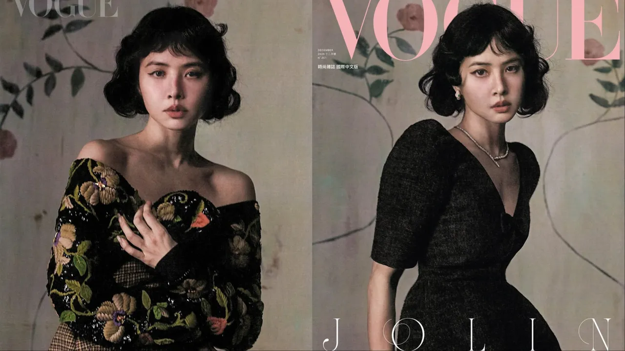 蔡依林拍攝《VOGUE》中文版12月號封面。翻攝voguetaiwan、蔡依林IG