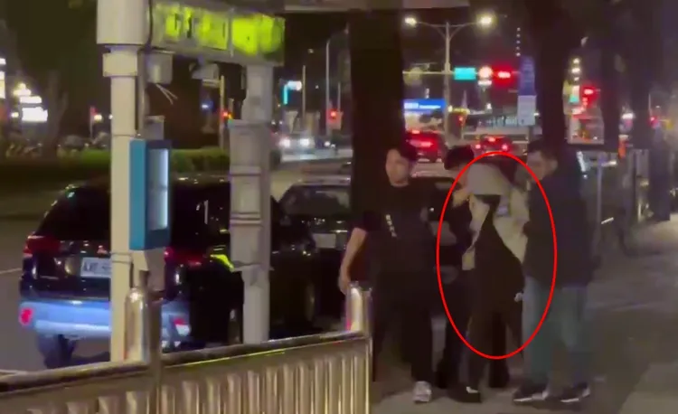 林姓男子昨晚主動前往派出所自首。翻攝畫面