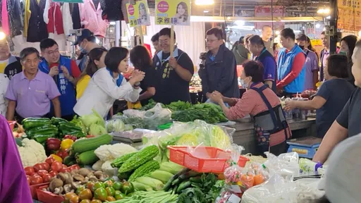 提名后首次行程！柯志恩到市场发年历　誓言明年此刻宣誓就职