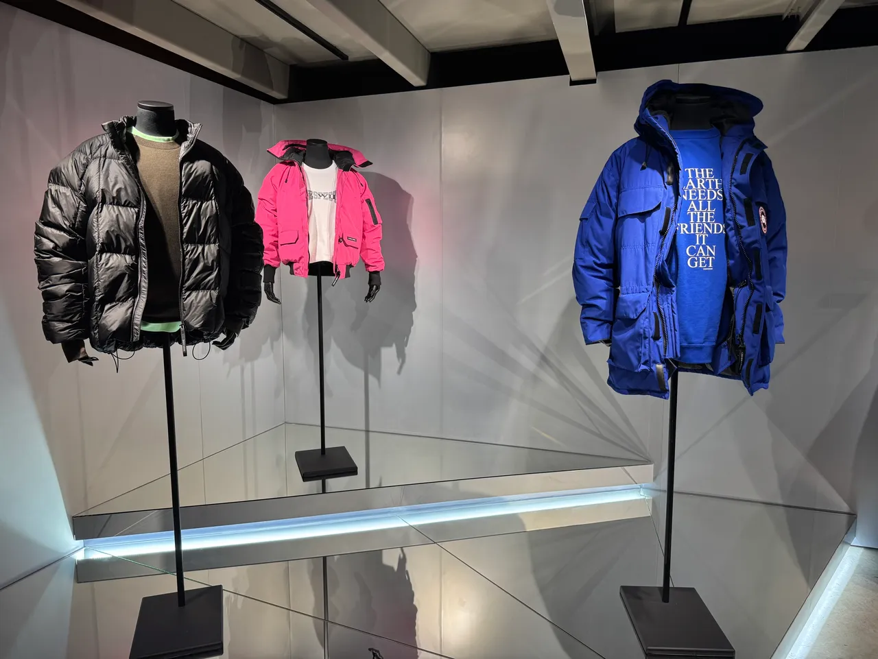 Canada Goose舉行2025秋冬系列新品鑑賞會。彭欣偉攝