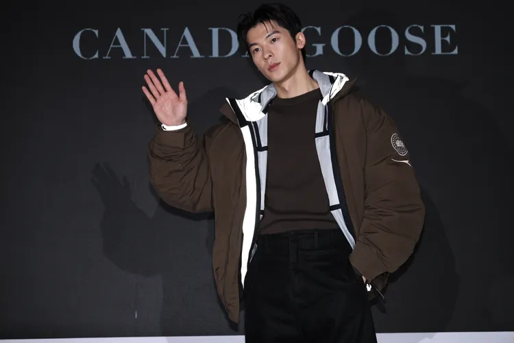 許光漢透露之前在韓國拍戲就常穿著Canada Goose派克大衣。彭欣偉攝