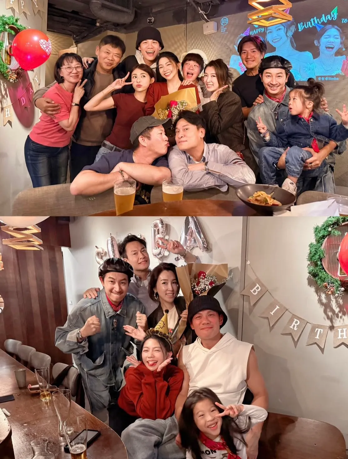 疼老婆的陈志强还是找了一帮好友替曾智希庆生。翻摄自曾智希IG