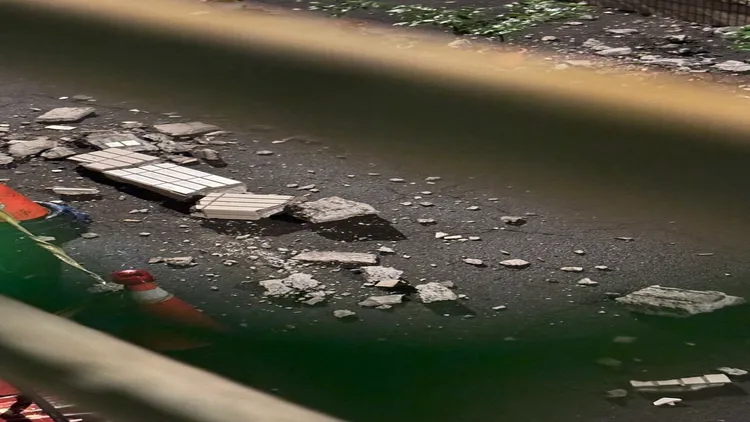 居民心有餘悸表示，若當時腳步慢一點，拍到的可能就是我受傷的樣子。Threads網友「@teresa_wu1208」授權提供